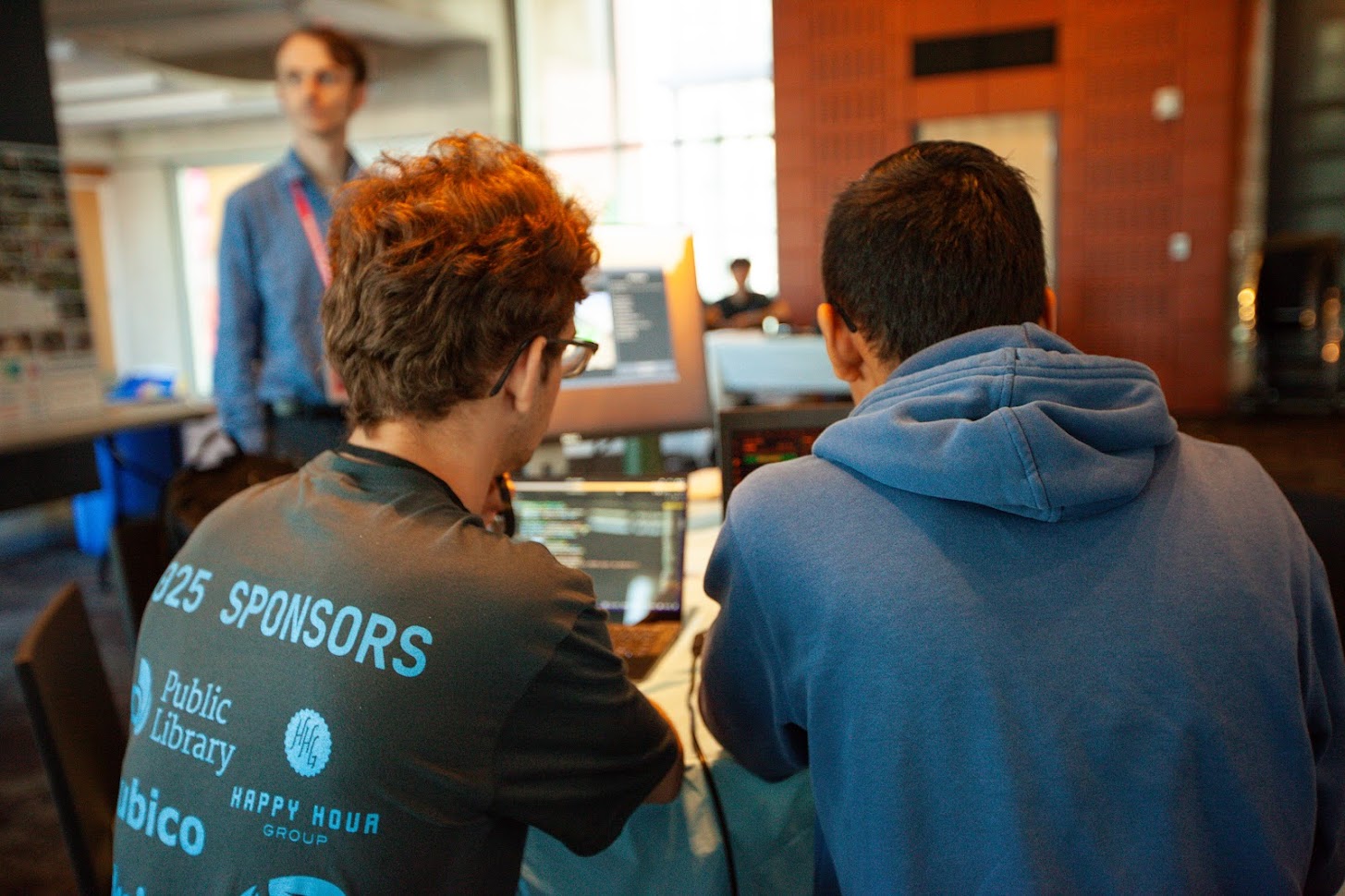 Mr.Longmore, Erik, and Angel at CipherHacks 2025